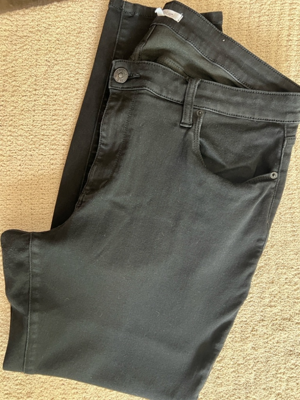 STS Blue Darren Mid-rise Black Patch Pocket Jeans